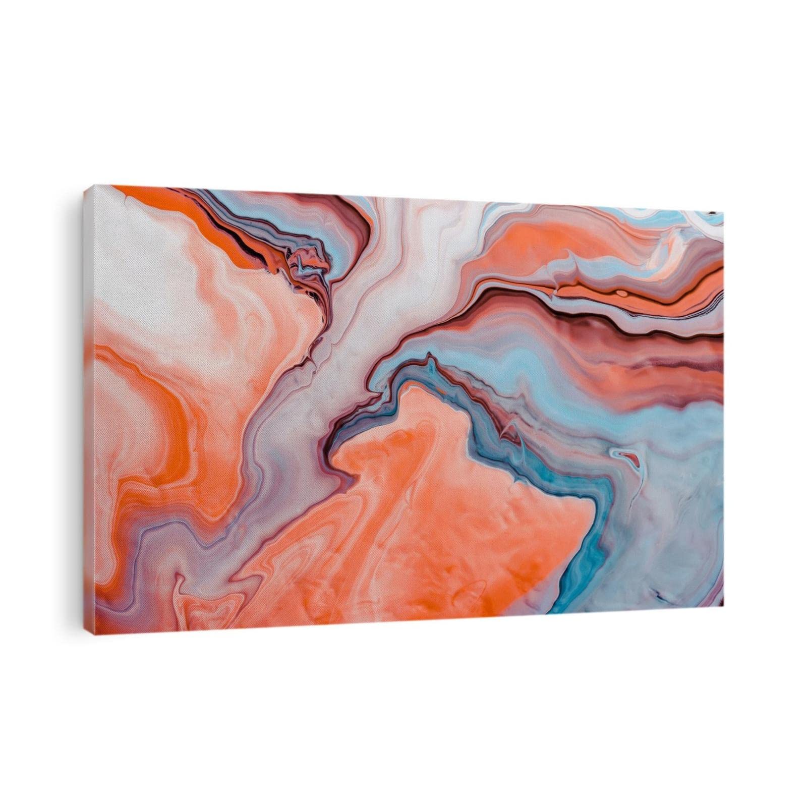 TIMUBA Modern Abstract Fluid Art Canvas Wall Decor - 28x40 Inch Textured Print for Living Room, Bedroom, Kitchen & Hallway - Perfect for Home & Office Interior Design