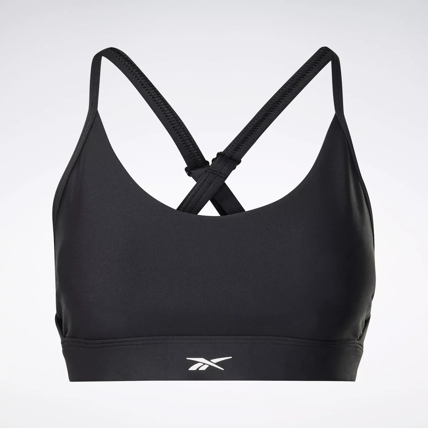 Reebok Women's Lux Strappy Black Sports Bra - High Support Workout Top for Running, Yoga & Gym