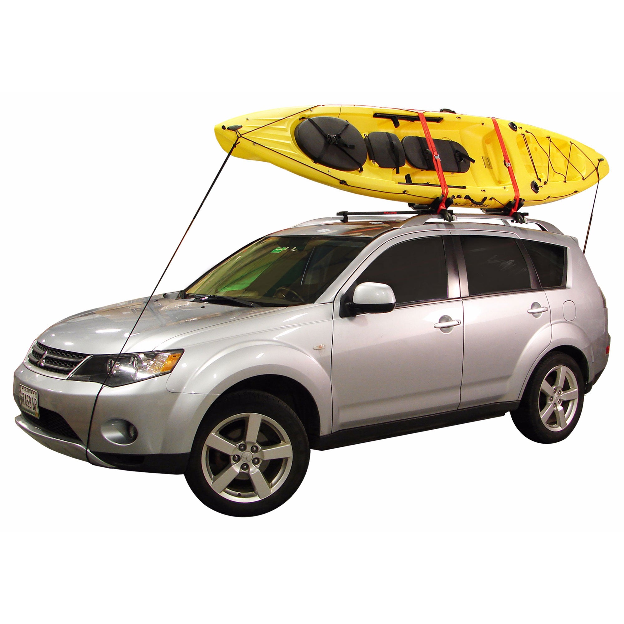 Malone J Pro 2 Kayak Roof Rack - Heavy Duty Adjustable Kayak Carrier for Cars, SUVs & Trucks - Secure Transport for Fishing & Water Sports Gear - Perfect for Outdoor Adventures & Road Trips