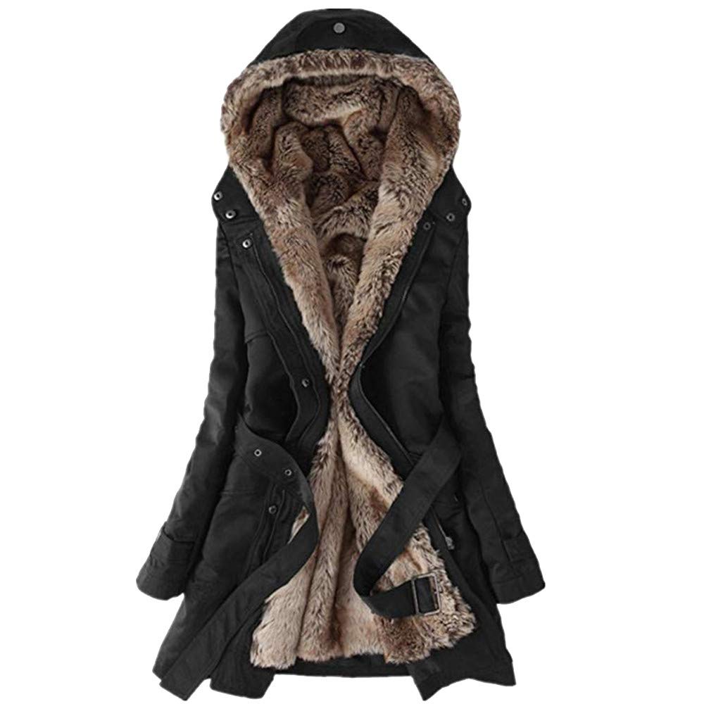 Women's Winter Fleece Jacket with Hood - Long Sleeve Button Up Casual Coat for Cold Weather | Perfect for Outdoor Activities, Daily Wear & Travel