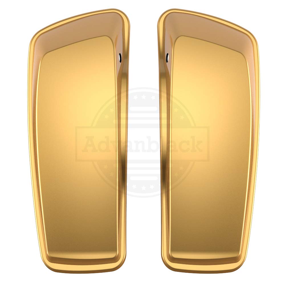Harley Davidson Saddlebag Lids for Touring, Street Glide & Road Glide Special Models (2014-2020) - Moto Onfire Black Hills Gold Replacement Covers - Perfect for Motorcycle Storage & Custom Upgrades