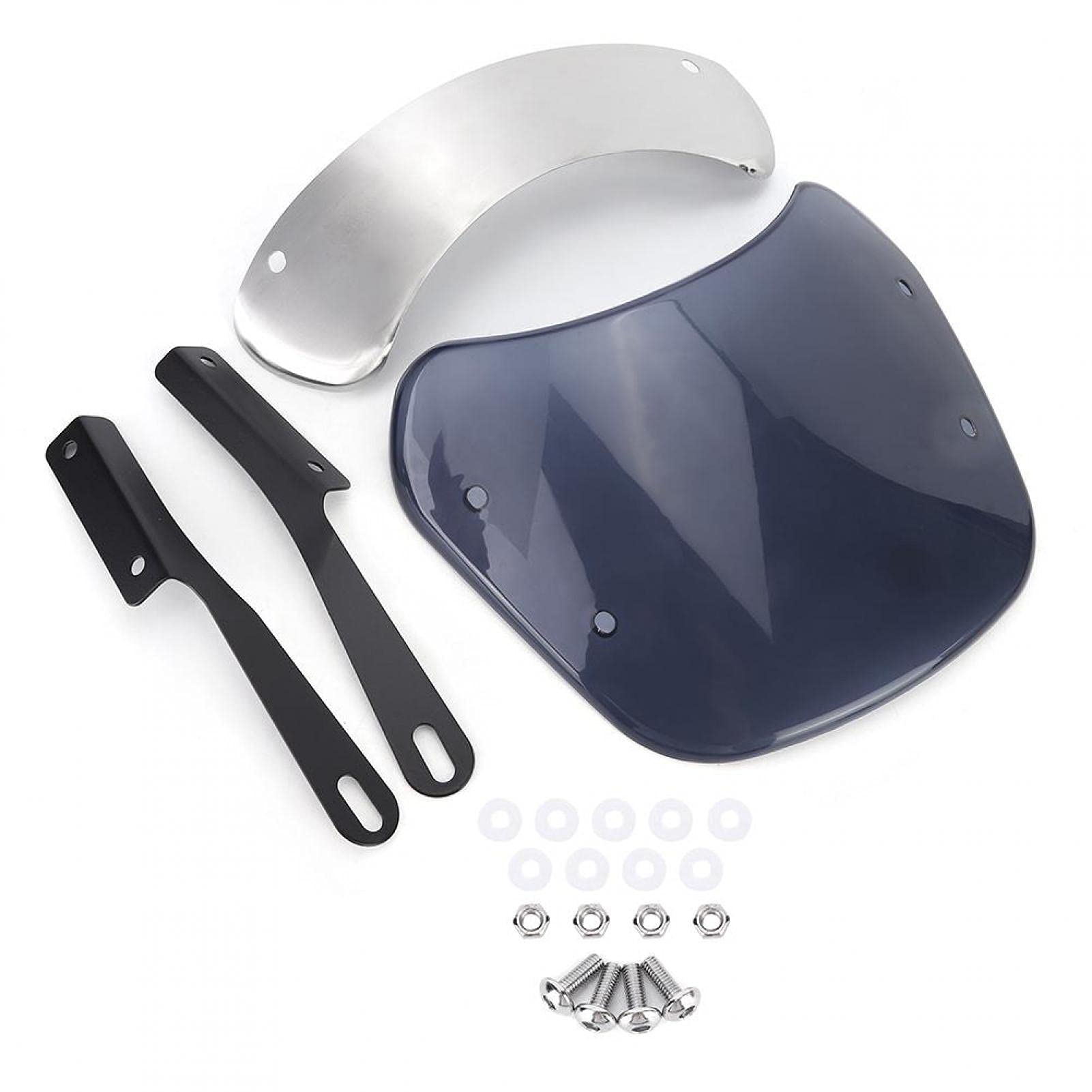 Universal Motorcycle Fairing & 5-7in Headlight Windshield - Wind Deflector for Cruiser Bikes