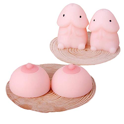 Cute Mochi Squishy Toys - Mini Kawaii Stress Relief Squishies for Adults & Kids - Soft Anti-Stress Ball for Anxiety Relief - Perfect for Office, Home & Travel Use