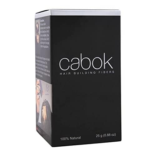 Tombull Cabok Hair Building Fiber - 100% Natural & Undetectable Hair Loss Concealer for Men & Women (Black, 25g) - Perfect for Thinning Hair, Bald Spots & Everyday Styling