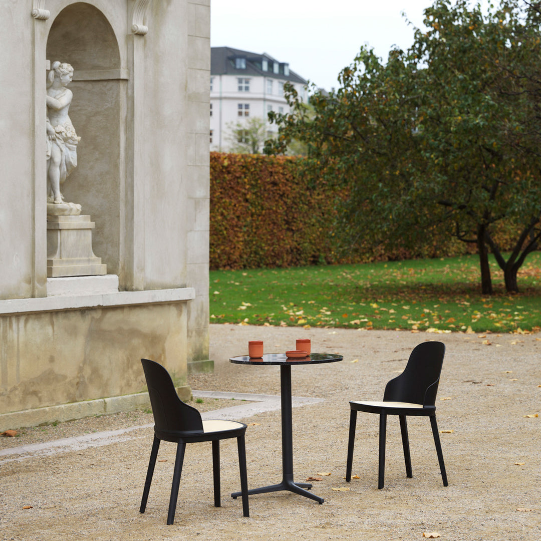Allez Modern Dining Chair with Wicker Seat - Comfortable Rattan Accent Chair for Kitchen, Dining Room, or Patio - Perfect for Indoor and Outdoor Use