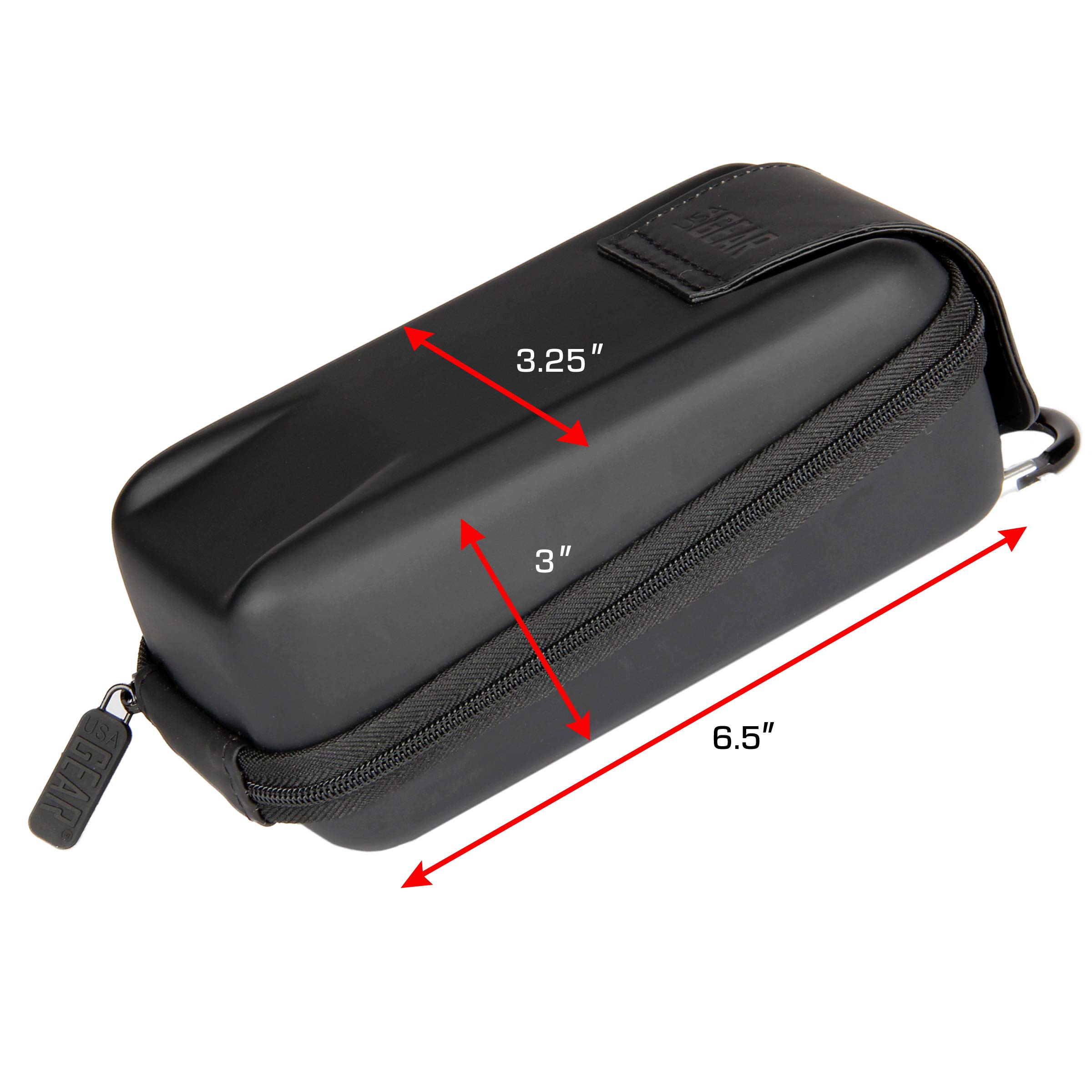 USA GEAR Waterproof Portable Charger Case - Durable Power Bank Hard Shell with Belt Loop & Carabiner | Compatible with Anker PowerCore, Ayeway, POWERADD | Perfect for Outdoor Activities, Travel & Emergency Charging