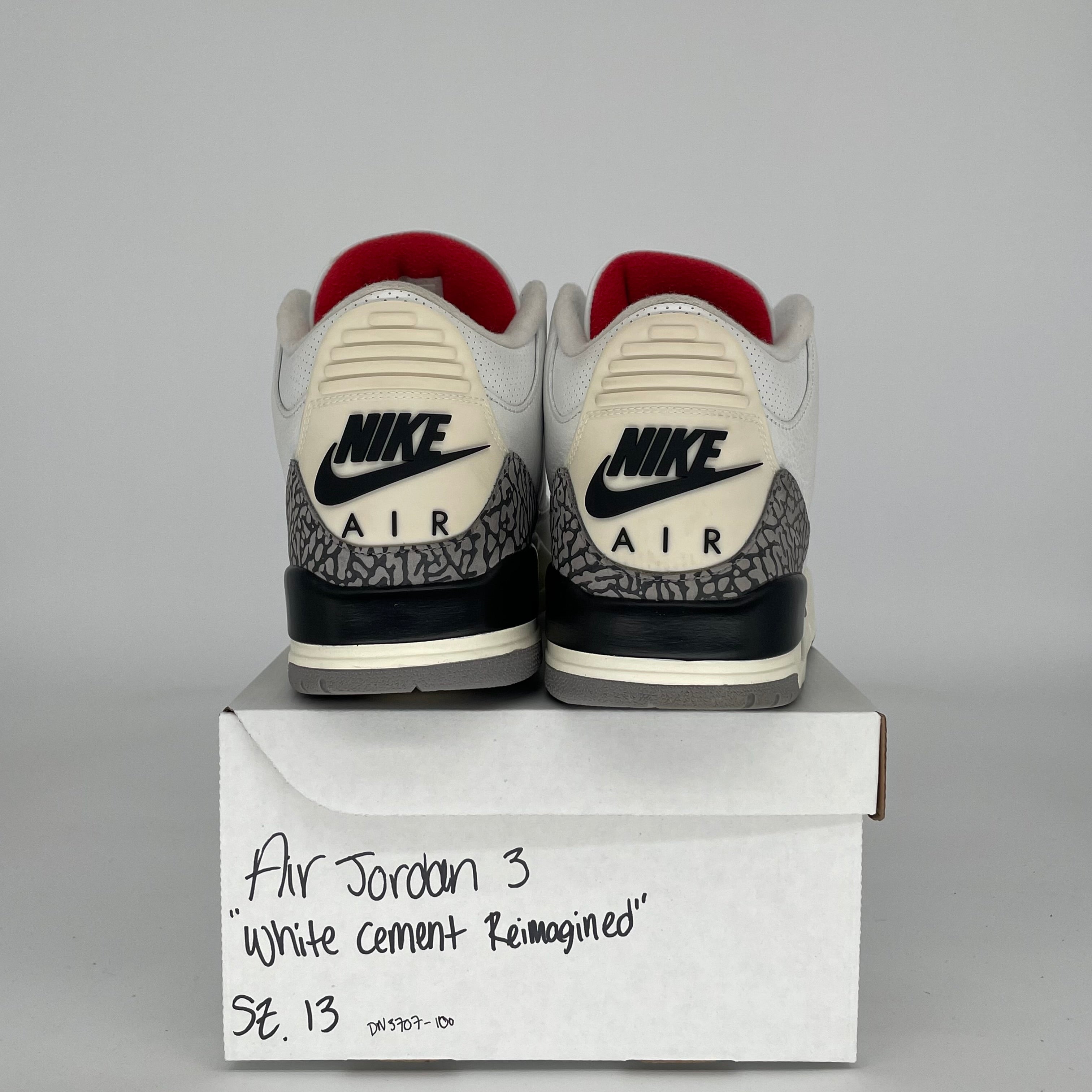 Original Air Jordan 3 White Cement Reimagined - Men's Size 13 (DN3707-100) | Authentic Retro Basketball Sneakers for Casual Wear & Street Style