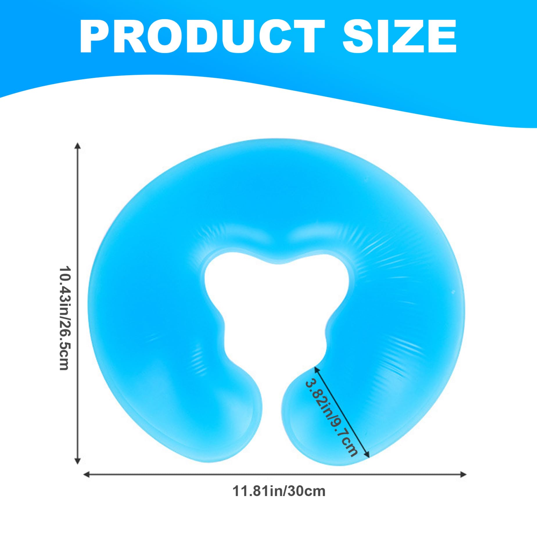 **U-Shaped Massage Pillow with Soft Silicone & Non-Slip Base - Comfortable Face Down Pillow for Massage Chairs & SPA Beds - Perfect for Relaxation, Facials, and Pain Relief**