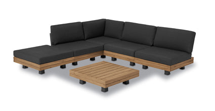 Celenza Modular Corner Sectional Sofa Set with Coffee Table - Modern Living Room Furniture for Small Spaces & Apartments | Perfect for Entertaining & Relaxing