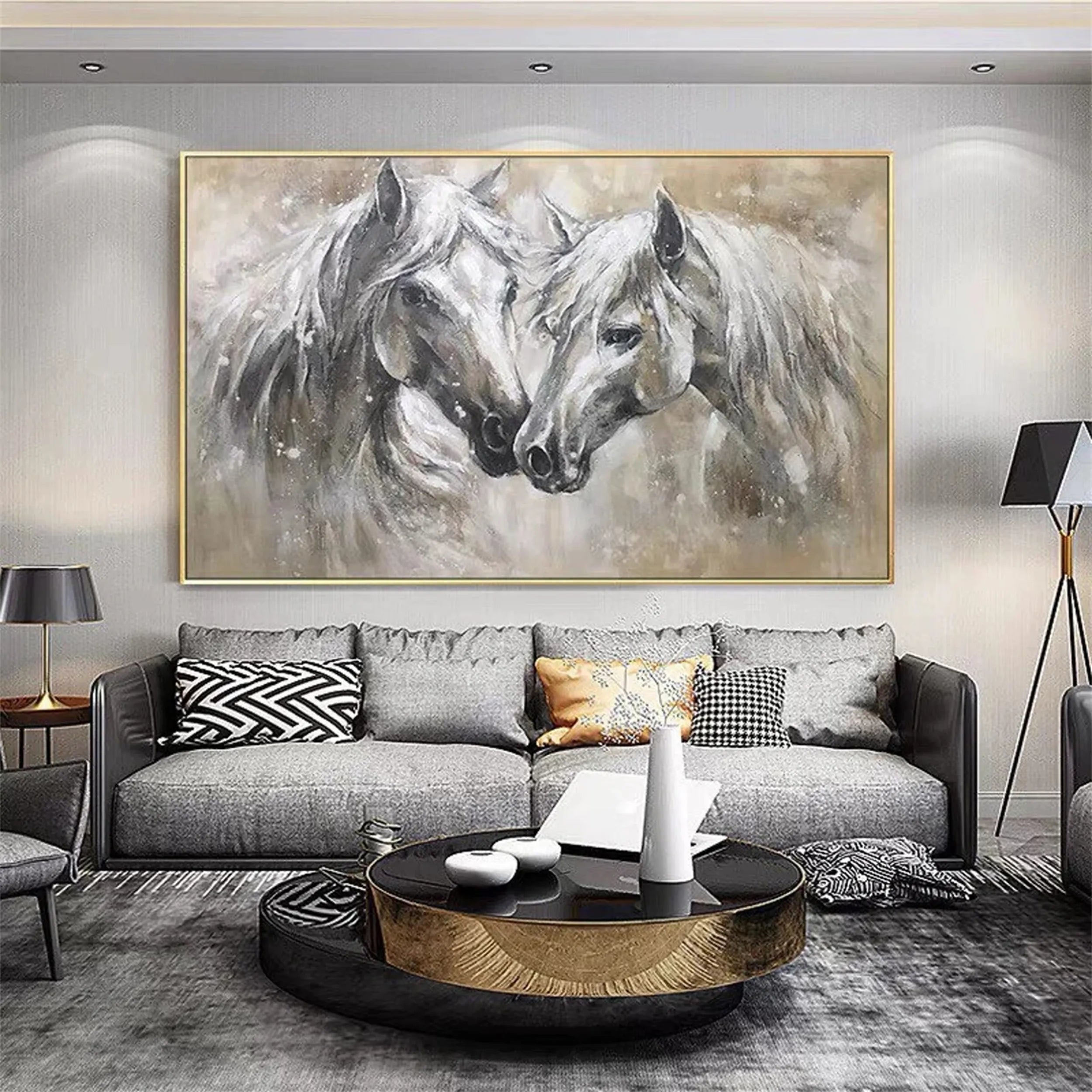 Animal Art Painting #AP046 - Handmade Wildlife Canvas Wall Decor for Living Room, Bedroom & Office