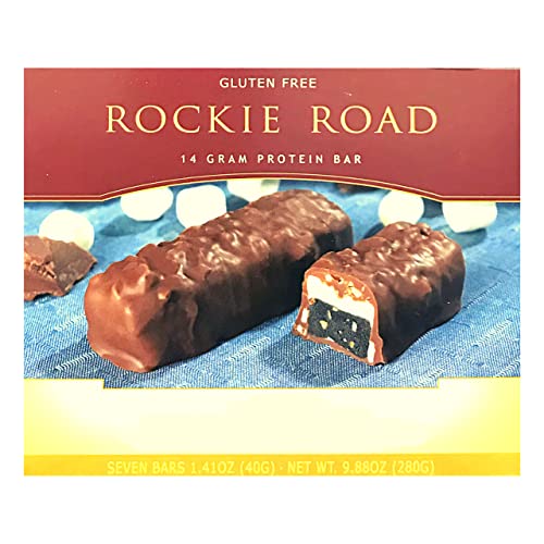 HealthyWise High Protein Diet Bars - Gluten Free, Low Cholesterol, Low Sodium, Low Sugar Snacks - Ideal Protein Compatible, 7 Servings Per Box (Rocky Road Flavor) | Perfect for Weight Loss, Keto Diet & On-the-Go Nutrition