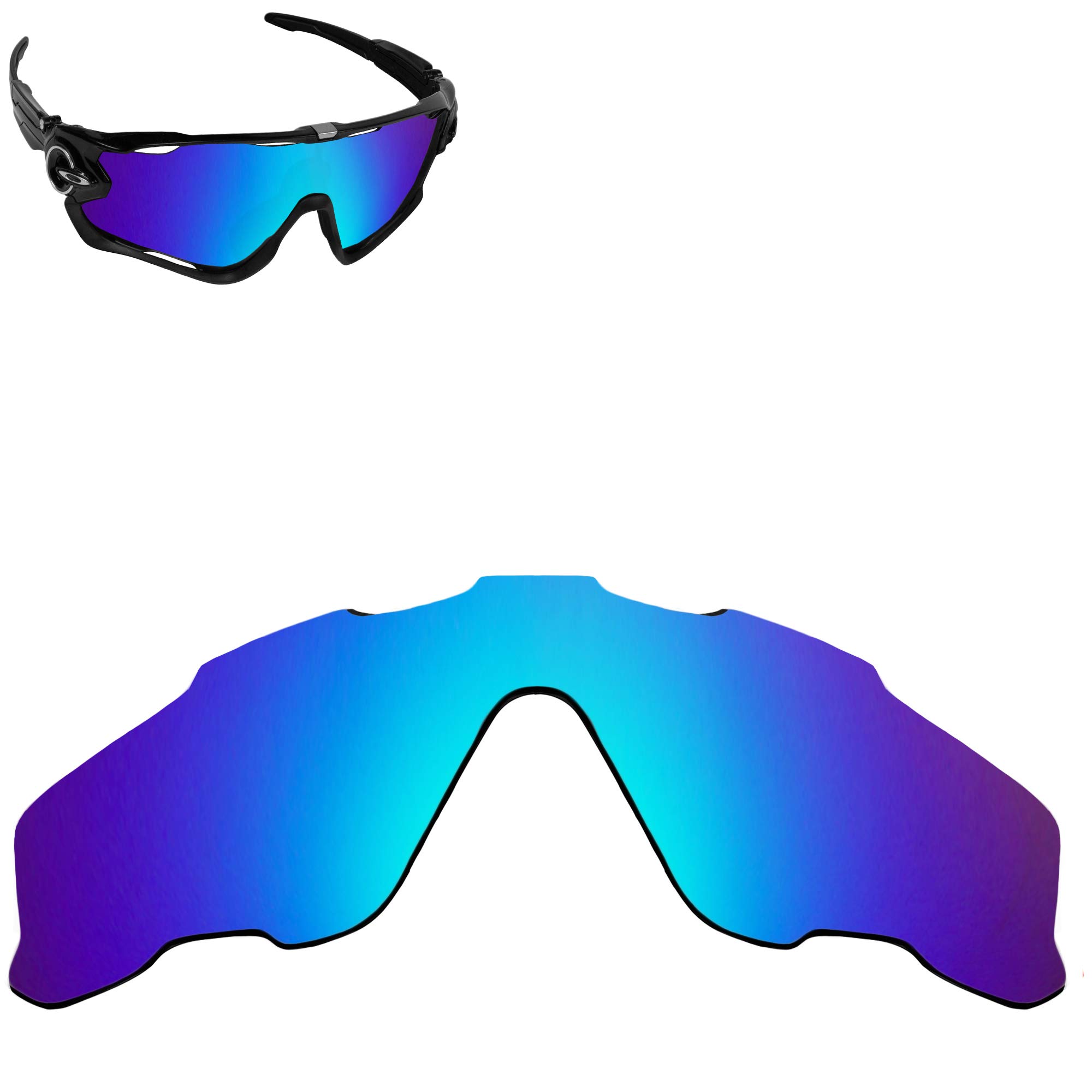 SeekOptics Replacement Lenses for Oakley Jawbreaker Sunglasses - UV Protection, Anti-Glare, Polarized - Perfect for Cycling, Running & Outdoor Sports