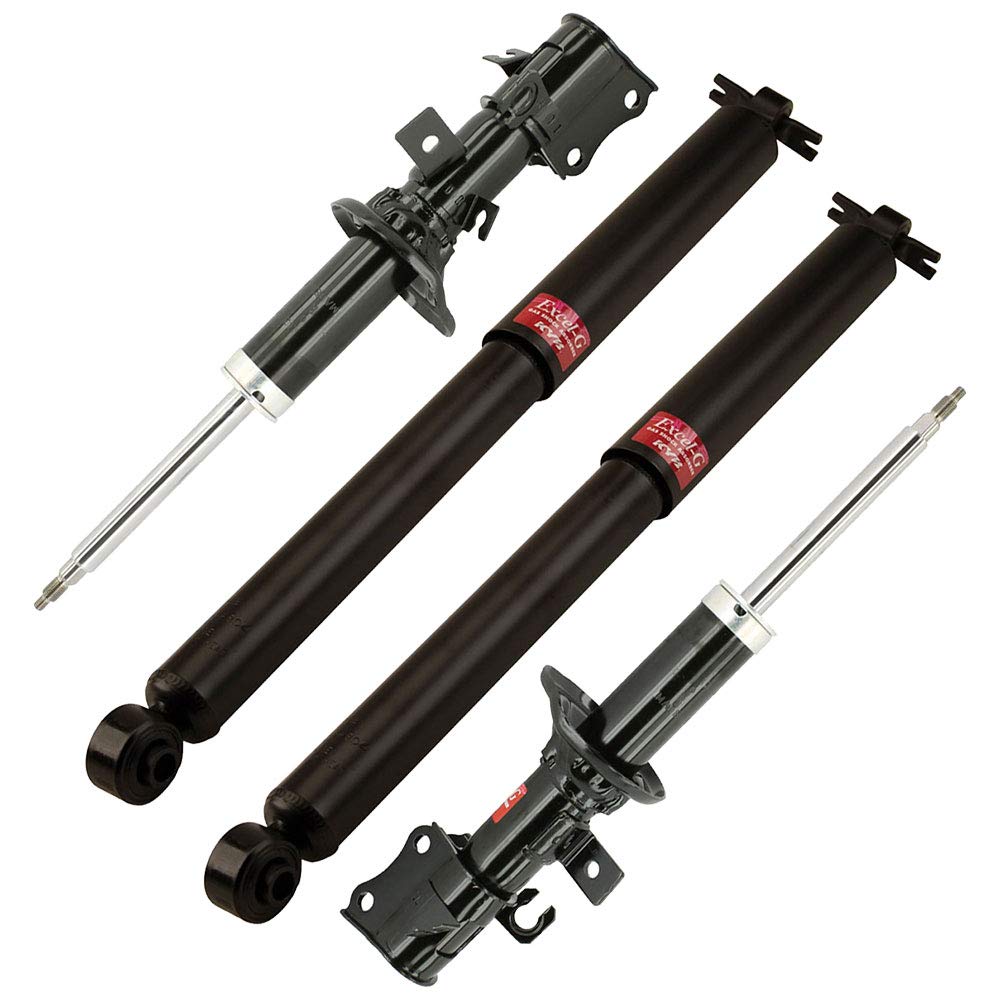 Kia Rio 2001 2002 Excel-G Complete 4-Piece Shock Absorber & Strut Assembly Set - 77-62695AQ by BuyAutoParts - Perfect for Smooth Ride & Enhanced Vehicle Stability on Rough Roads