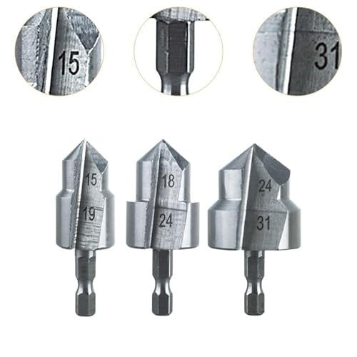 High-Quality Expansion Repair Drill Bit - PPR Lifting Stepped Drill for Water Pipe Connections | Hexagon Shank | Durable & Easy Installation | Perfect for Plumbing Repairs & DIY Home Improvement Projects