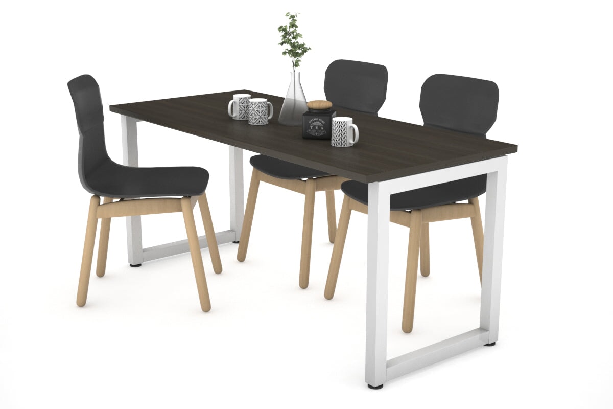 Quadro Loop Legs Table - Modern Industrial Dining Table 1200L x 800W - Perfect for Kitchen, Dining Room & Office Workspace