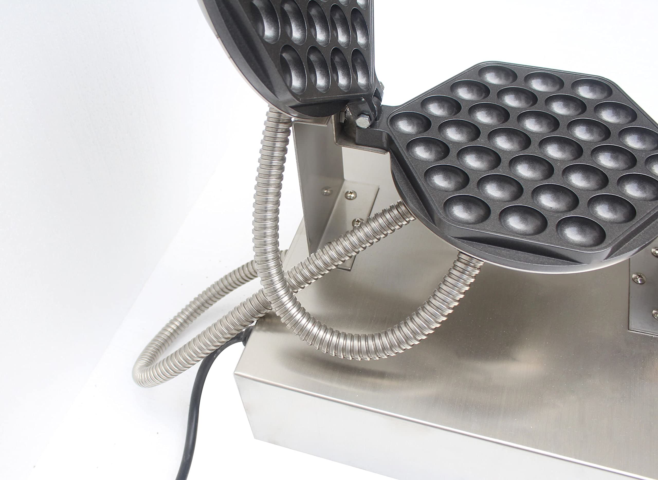 Kolice Electric Bubble Waffle Maker Machine - Non-Stick Iron Griddle with Digital Timer & Adjustable Temperature - Perfect for Snack Bars, Food Trucks, Restaurants & Home Breakfast - Make Delicious Hong Kong Style Egg Waffles for Parties, Cafes and Street Food Business