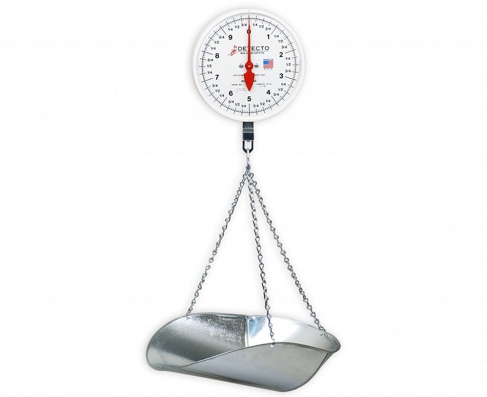 Cardinal Detecto MCS-20P Digital Scoop Scale - 20lb Capacity, Precision Weighing for Baking, Coffee, Pet Food & Kitchen Ingredients | Perfect for Home & Commercial Use