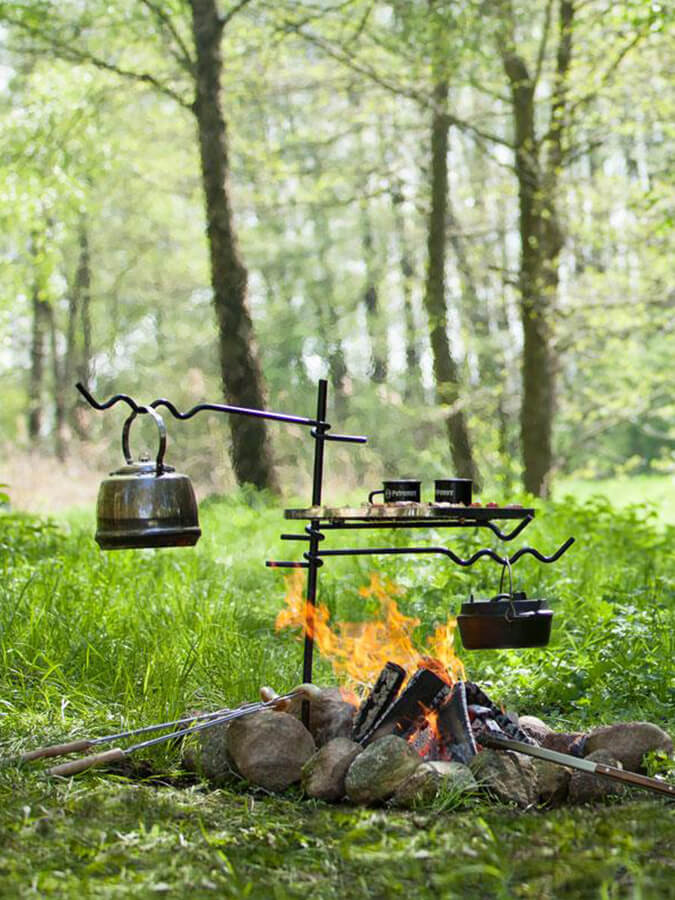 Petromax Fire Anchor - Heavy Duty Camping Fire Pit Grill for Outdoor Cooking, BBQ & Backyard Bonfires - Perfect for Camping, Picnics & Tailgating