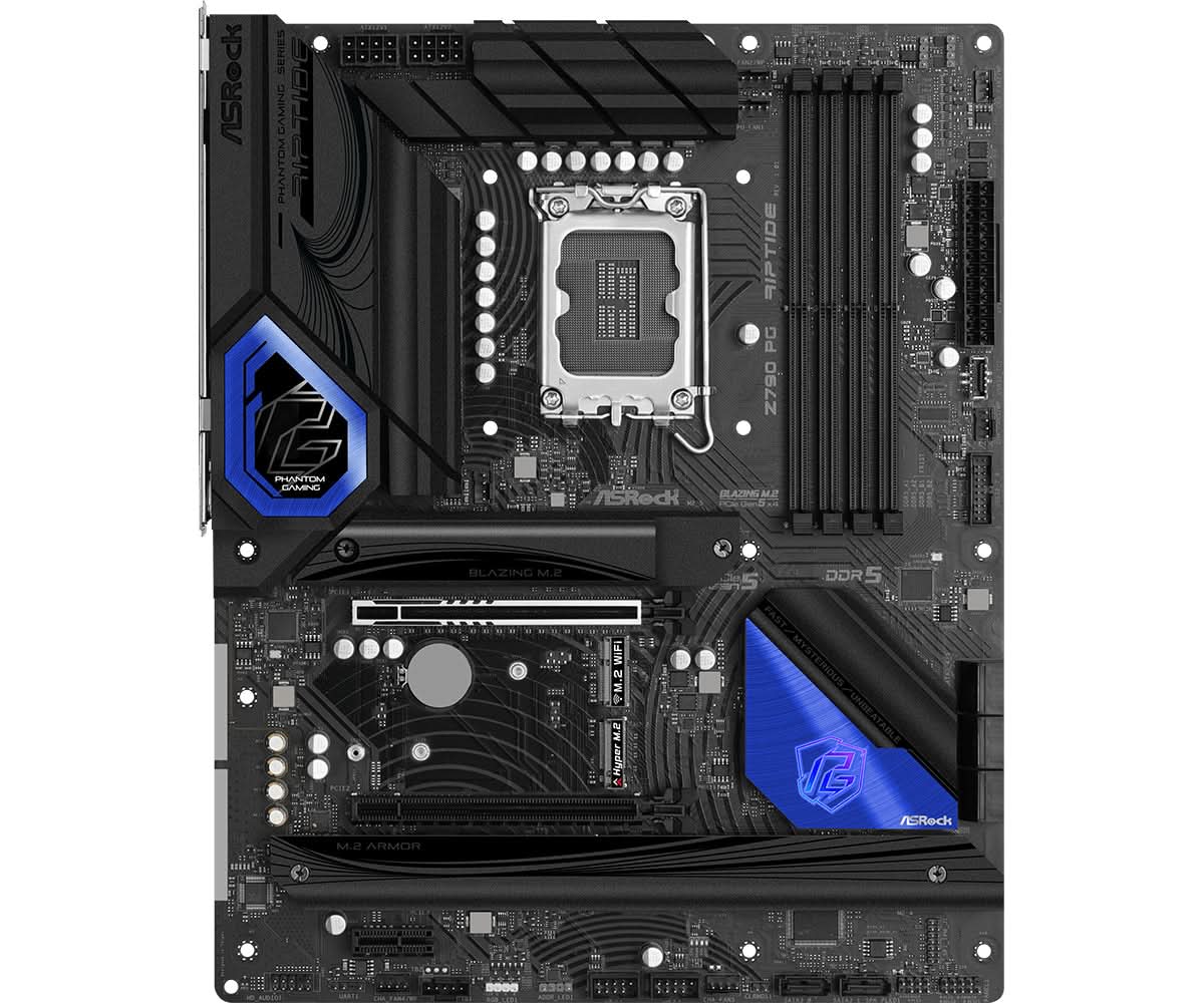 ASRock Z790 PG Riptide ATX Motherboard - Intel LGA 1700 Socket, DDR5 Support, PCIe 5.0 | Perfect for Gaming PC Builds, Content Creation & High-Performance Workstations