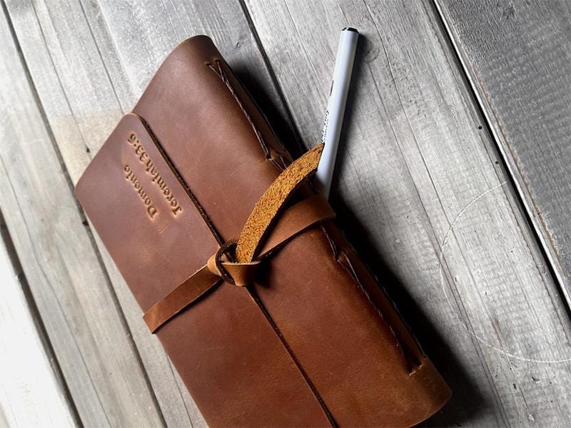 Custom Leather Journals for Women - Personalized Writing Notebooks for Journaling, Note Taking & Gift Giving - Perfect for Travel, Work & Creative Writing