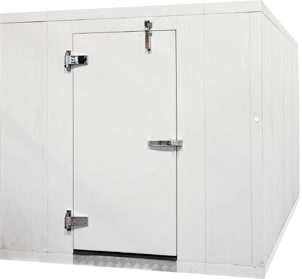 Commercial 6x6 Walk-In Freezer with Floor - Heavy Duty Stainless Steel Walk-In Cooler for Restaurants, Grocery Stores & Food Storage