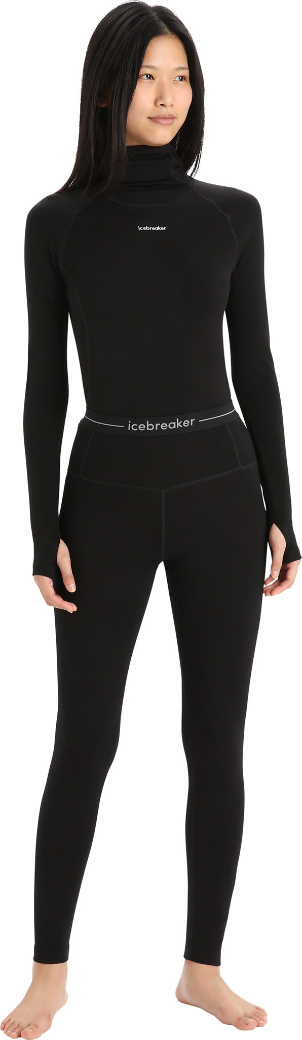 260 Tech High Rise Leggings for Women - Merino Wool Yoga Pants with Tummy Control - Perfect for Yoga, Running & Everyday Wear