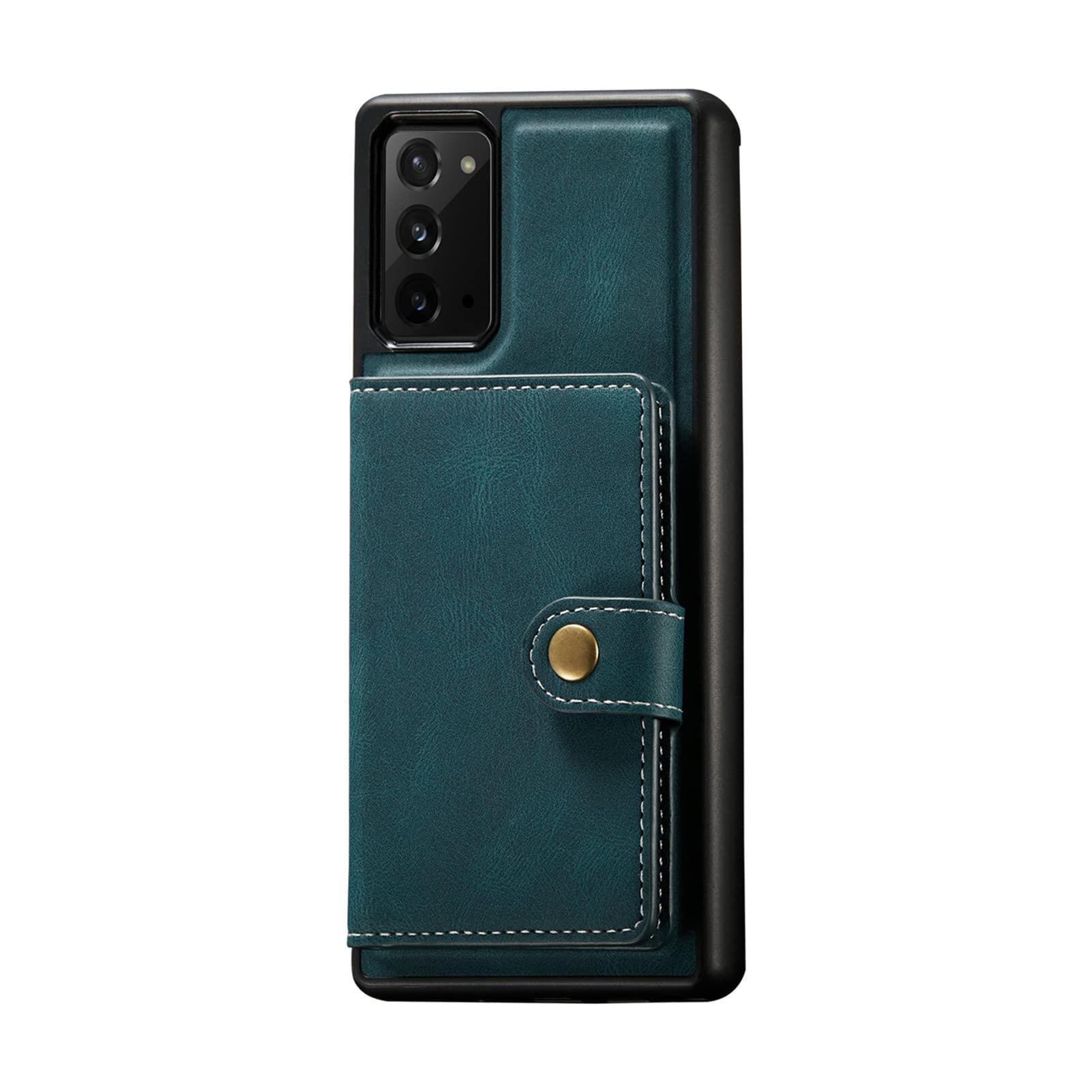 Premium Leather Wallet Case for Samsung Galaxy A42 5G - 2-in-1 Detachable Magnetic Flip Cover with Card Holder & Kickstand | Shockproof PU Leather & TPU Bumper Protection (Blue) | Perfect for Business Travel & Everyday Use