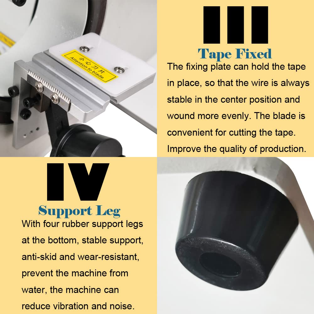 Automatic Wire Taping Machine for Wiring Harness - 3-30mm Wire Diameter | Intelligent Tape Winding & Tapping Solution | Perfect for Automotive, Electronics & Industrial Wiring Assembly