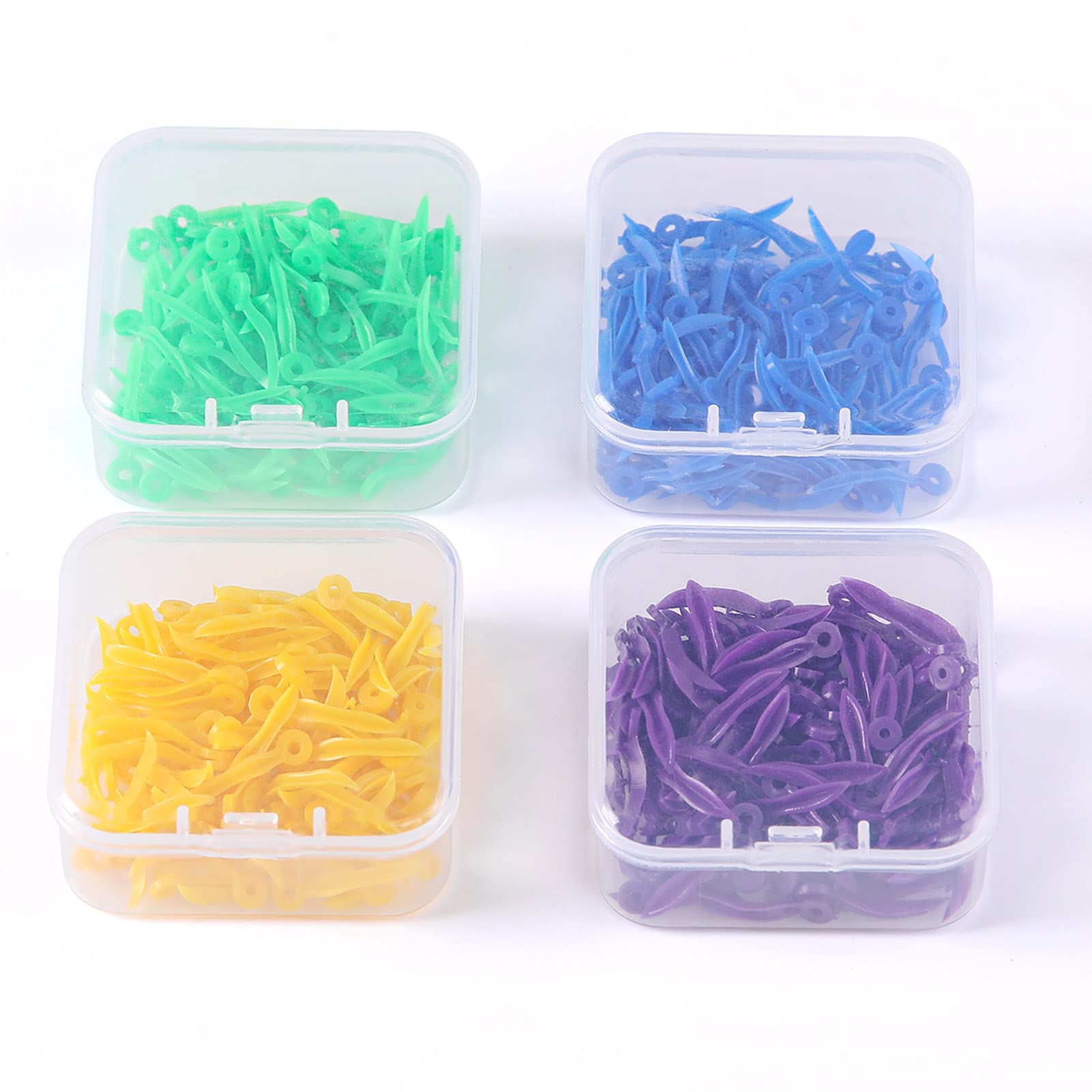 Windplus Dental Wedges 400pcs - Disposable Plastic Dental Wedges with Hole for Sectional Matrix, Interproximal Teeth Fixing (Yellow M) | Perfect for Dental Procedures, Restorations & Orthodontic Work