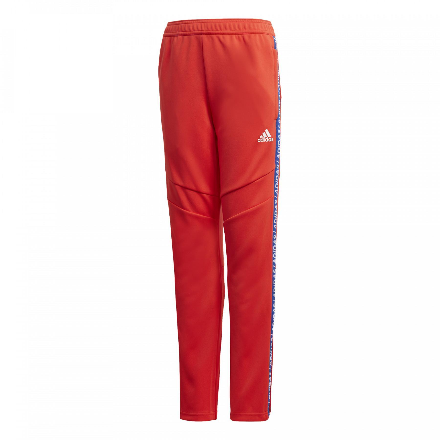 Adidas Tiro 19 Training Pants for Kids - Small Size, Orange/Blue/White - Perfect for Soccer Practice & Youth Sports Activities