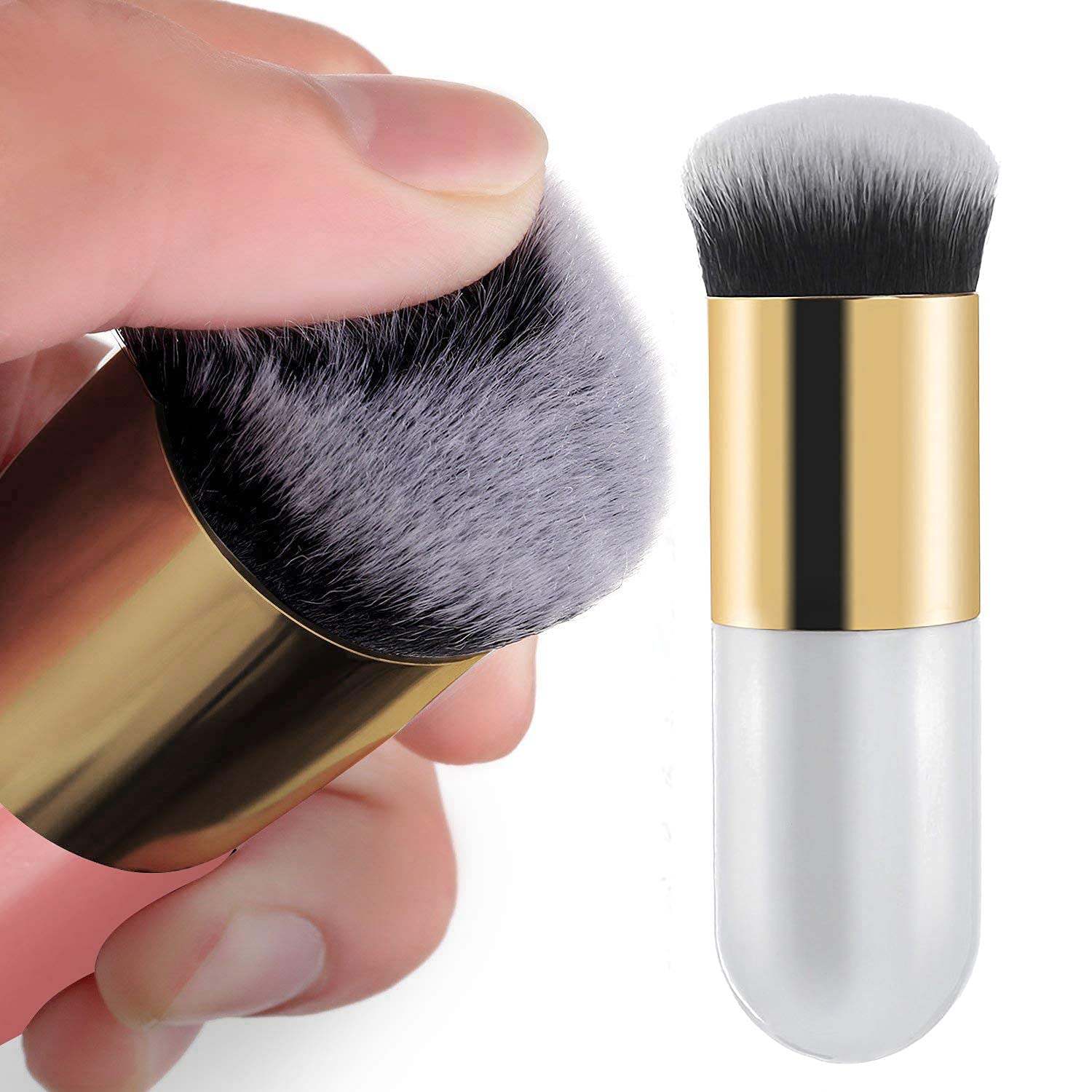 6-Piece Professional Makeup Brush Set - Foundation, Powder, Blush, Concealer & Contour Brushes for Flawless Face & Eye Makeup Application | Perfect for Daily Use, Travel & Professional Makeup Artists