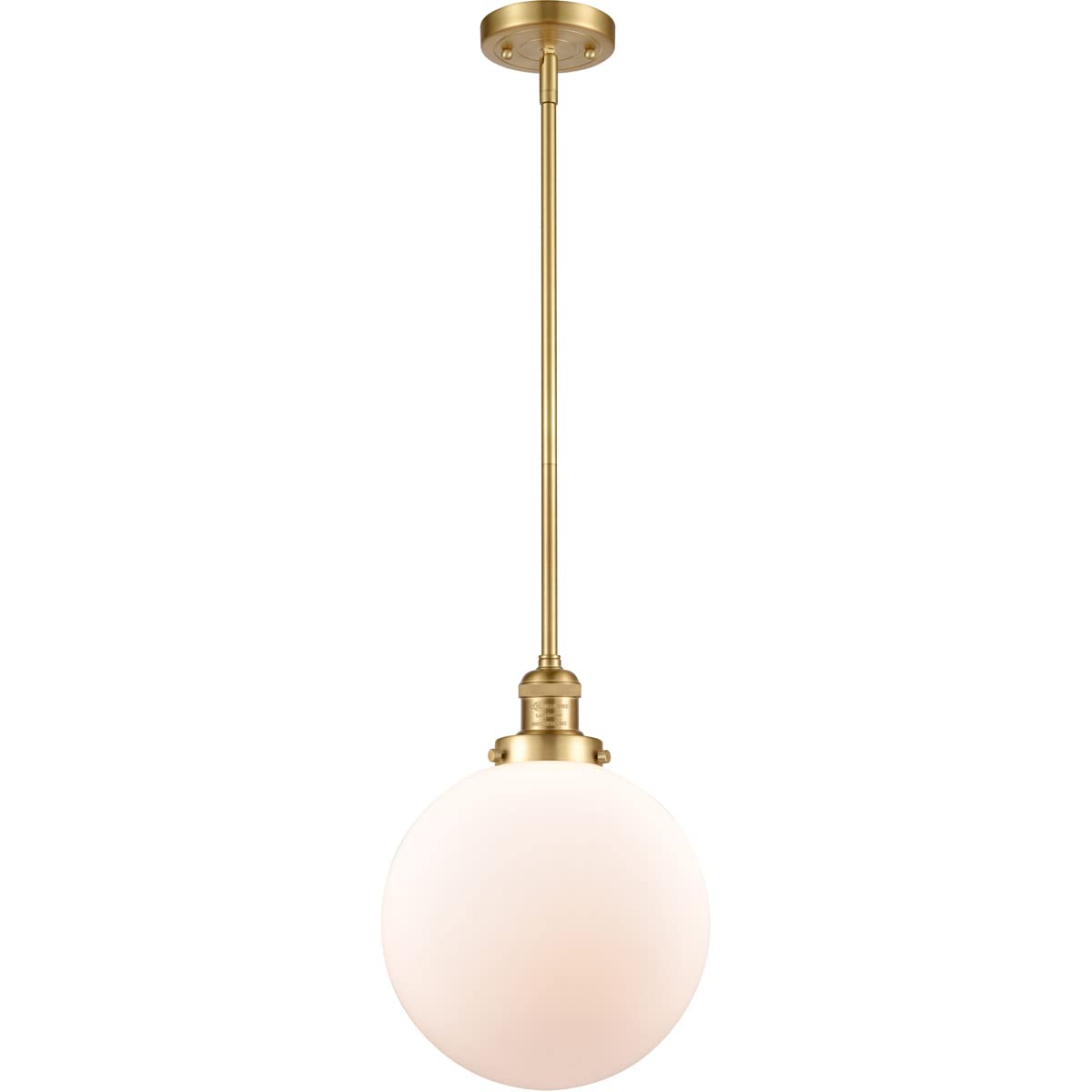 201S-SG-G201-10 LED Bare Bulb with 1 Light Cord Set in Satin Gold Finish - Perfect for Vintage Lighting, DIY Lamps, and Home Decor Projects
