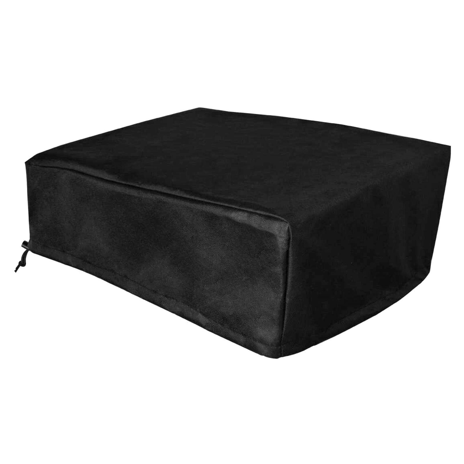 Heavy Duty Waterproof 600D Polyester Griddle Cover with Elastic Hoop - Compatible with Most Table Top Griddles, Perfect for Outdoor BBQ, Picnic & Camping (Black)