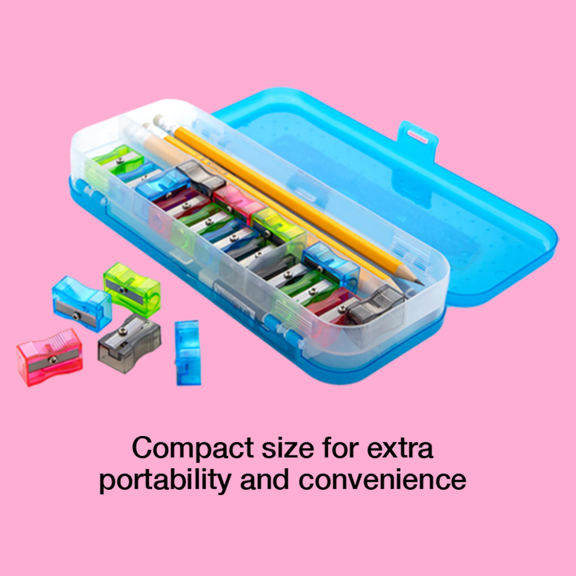 BAZIC Single Hole Pencil Sharpener - 24 Pack Standard Blade Sharpeners for School, Office & Art Supplies | Perfect for Pencils, Crayons & Colored Pencils | Classroom, Home & Drawing Use