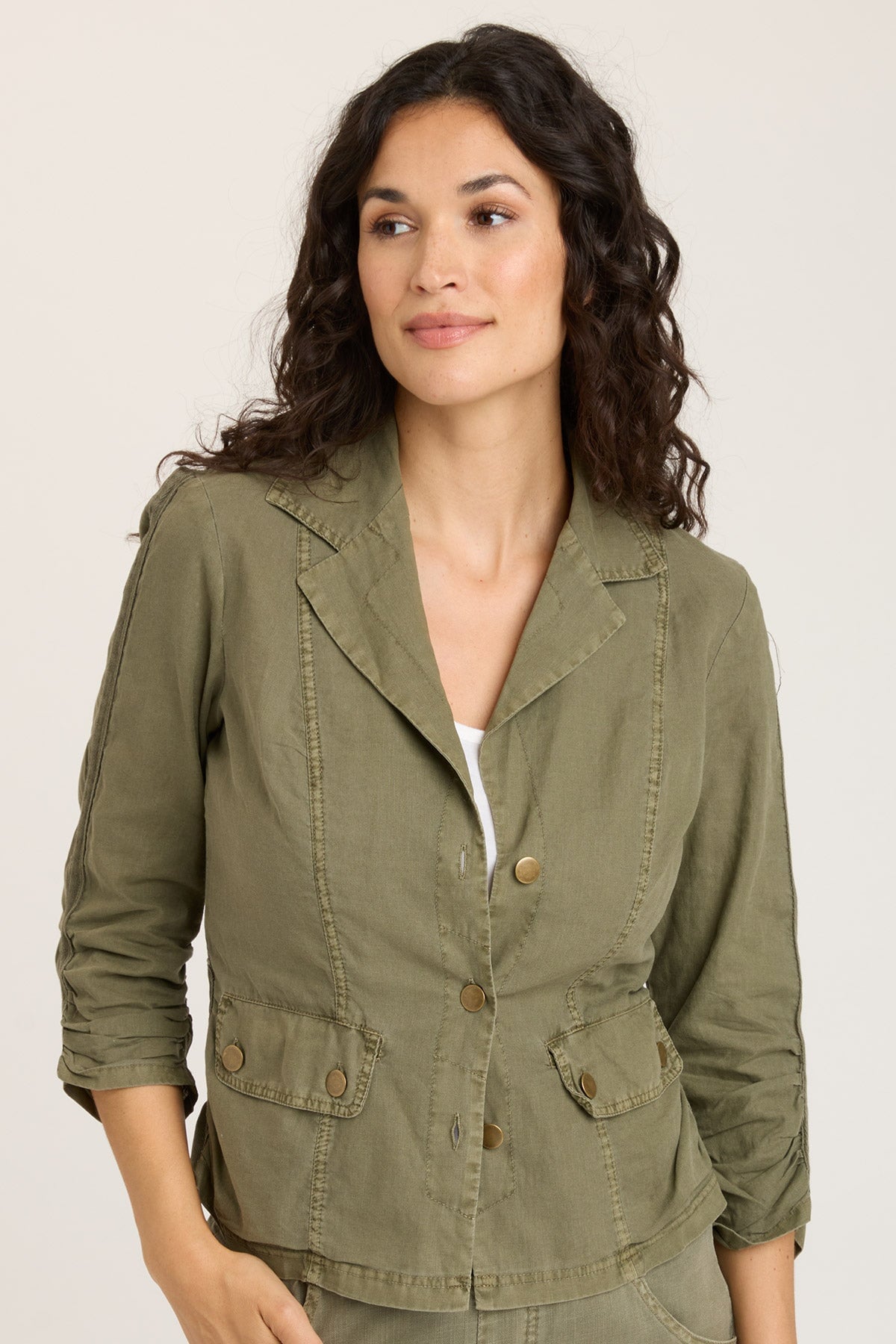 Stylish Linen Folksy Jacket for Women - Lightweight & Breathable Summer Cover-Up - Perfect for Beach, Boho Outfits & Casual Wear