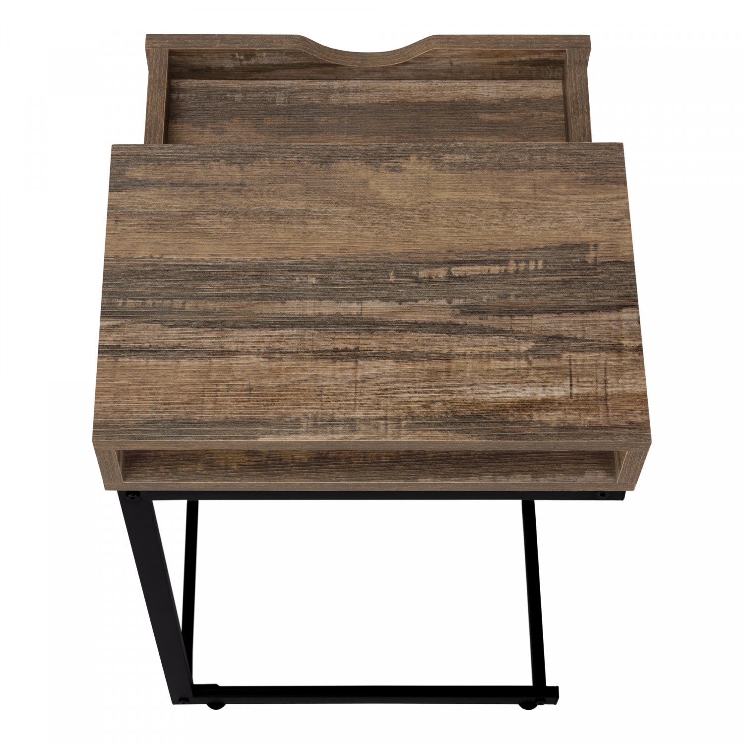 Modern Brown Astra Side Table - Small End Table for Living Room, Bedroom, or Office - Perfect for Coffee, Books, and Decor