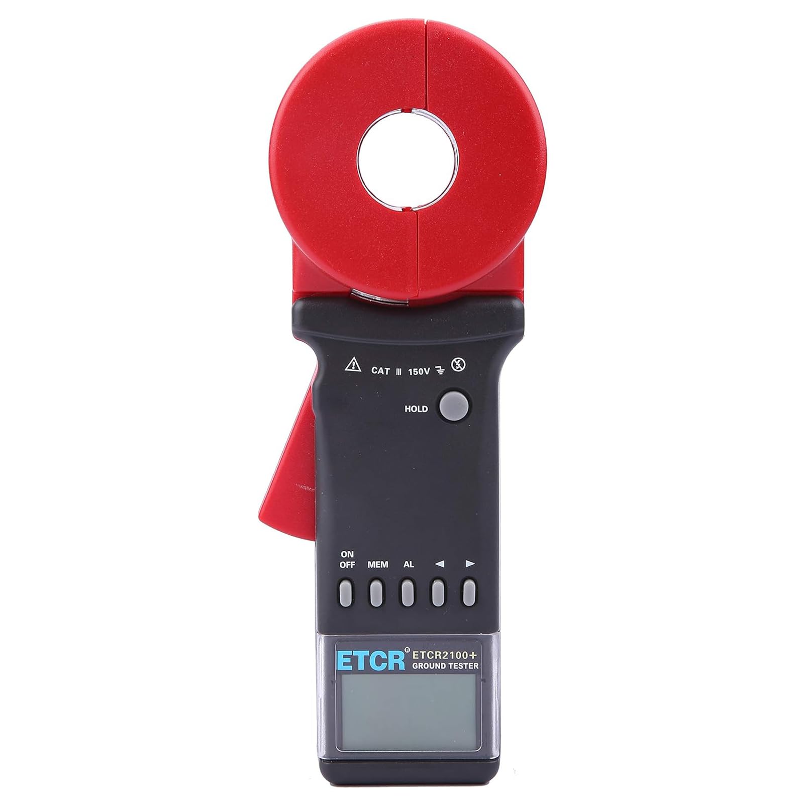 ETCR2100+ Digital Clamp Ground Earth Resistance Meter Tester 0.01-1200Ω - Professional Electrical Testing Tool for Industrial, Commercial & Home Use