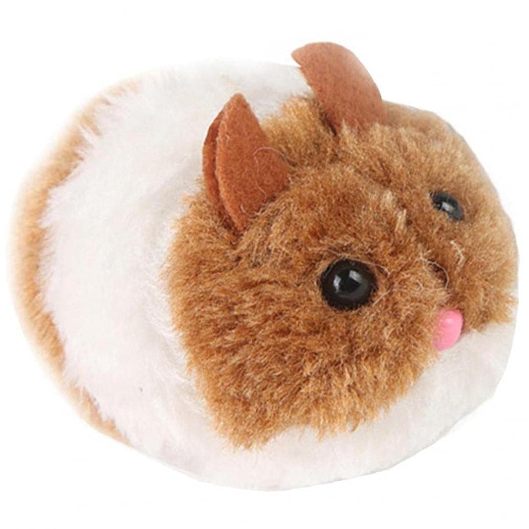 TOSSPER Automatic Moving Mouse Cat Toy - Spring-Powered Interactive Plush Kitten Toy for Indoor Cats | Fun Exercise & Hunting Simulation Play