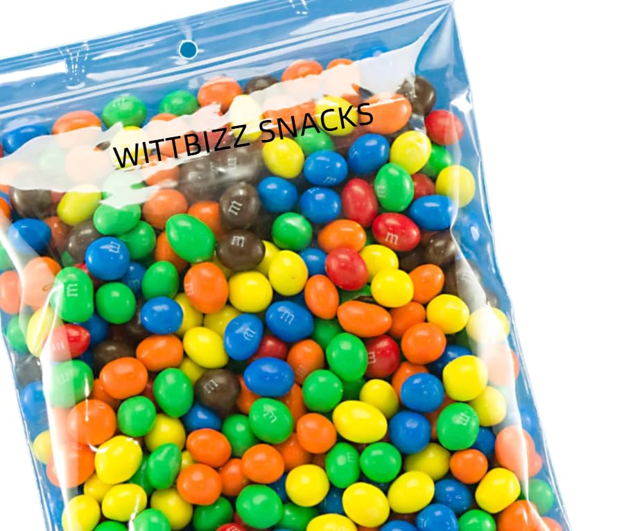 Wittz Snacks Bulk M&M Milk Chocolate Candy - 2lb Fun Size M&Ms for Parties, Halloween, Easter & Movie Nights - Delicious Milk Chocolate Bulk Candy for Gifts, Snacking & Desserts