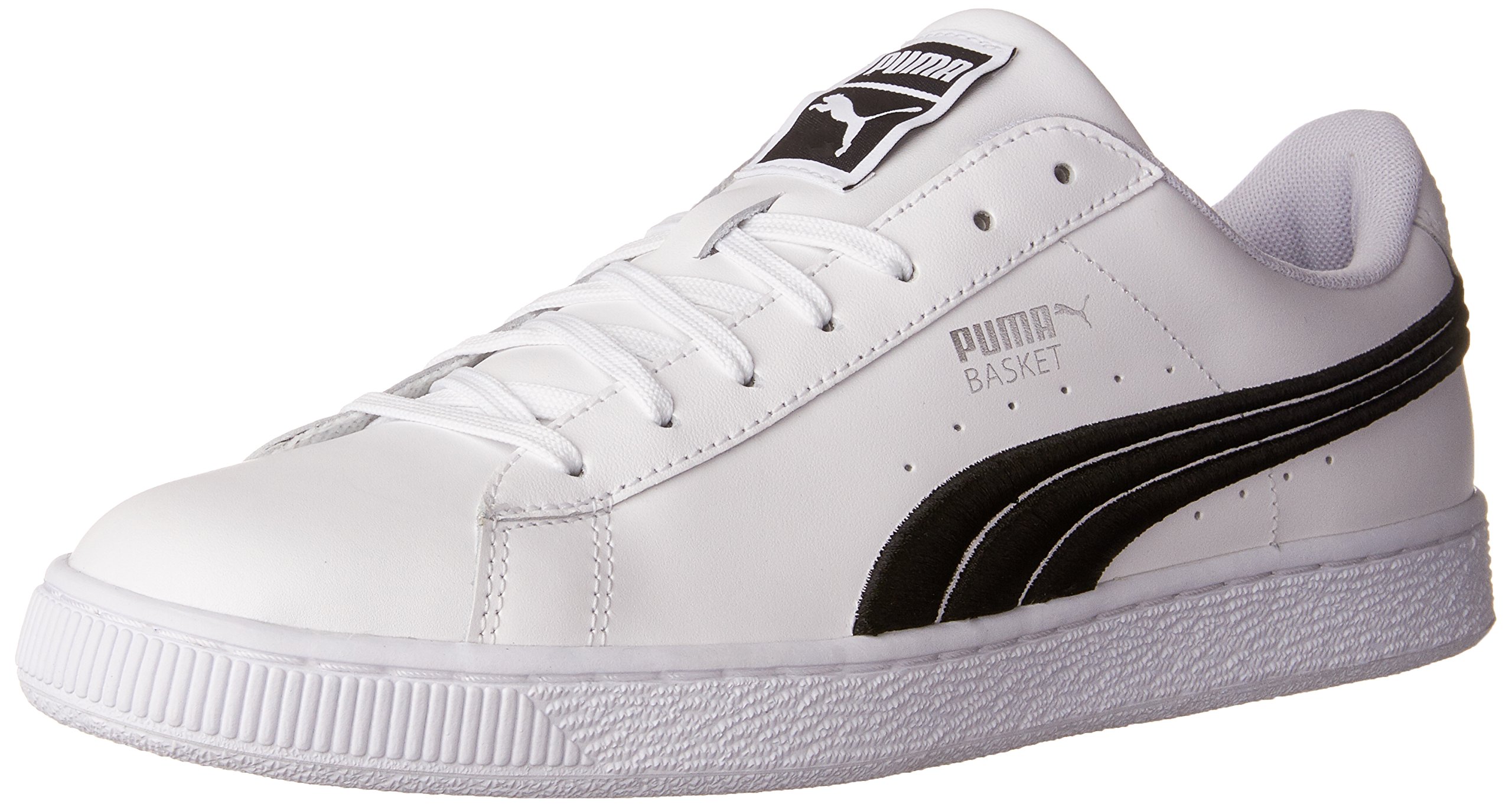 PUMA Men's Basket Classic Badge Sneakers - Retro Basketball Shoes for Men - Casual Streetwear Fashion - Perfect for Gym, Workout & Everyday Wear