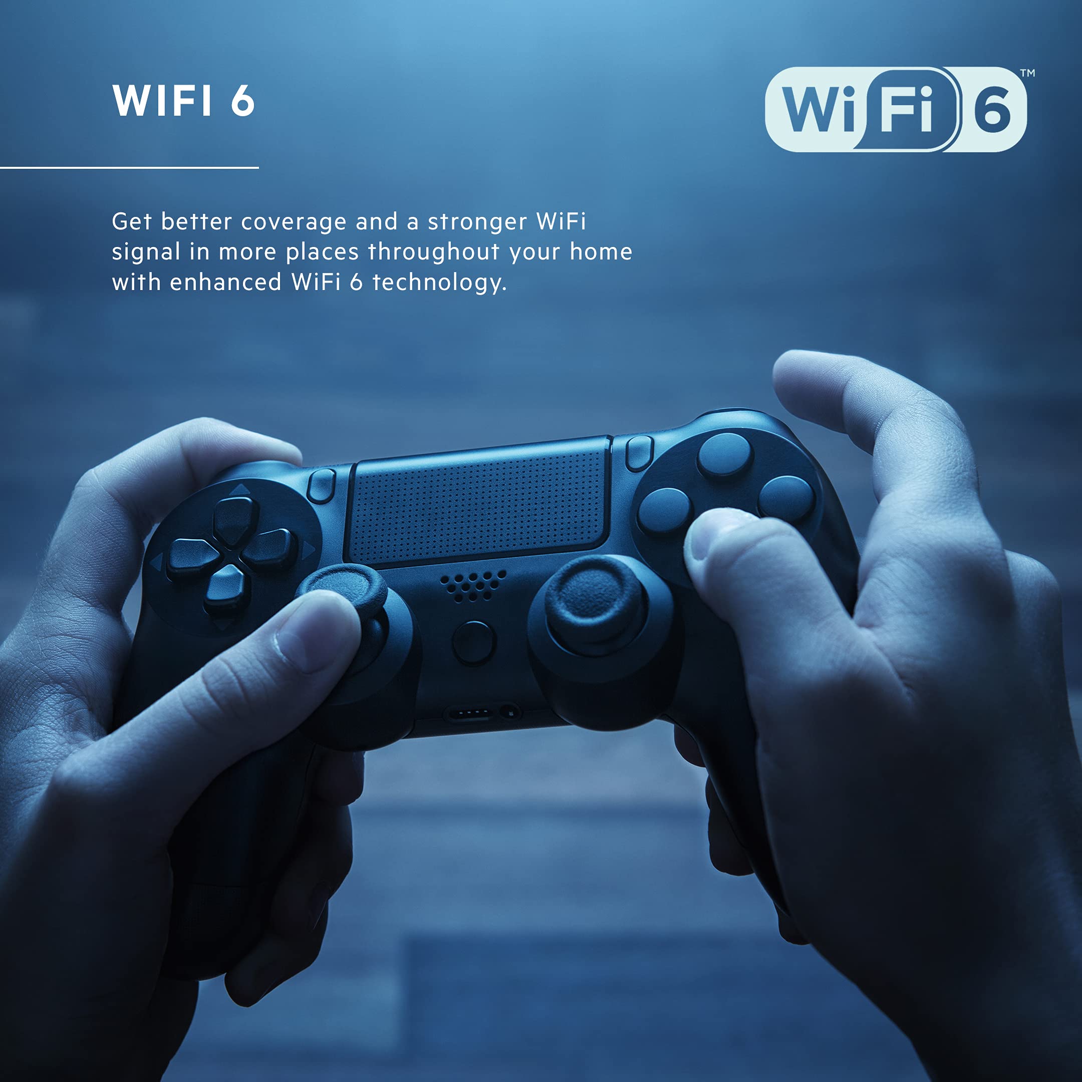 Linksys WiFi 6 Extender (AX1800) - Dual-Band Range Booster, Internet Repeater with 2,000 Sq. ft Coverage & 1.8Gbps Speeds - RE7310 - Perfect for Home Office, Gaming & 4K Streaming
