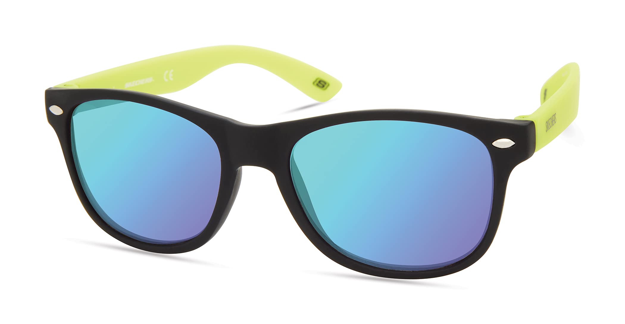 Skechers Boys' SEA9081 Square Sunglasses for Kids - UV Protection, Durable & Stylish - Perfect for Outdoor Play, Beach & Summer Activities