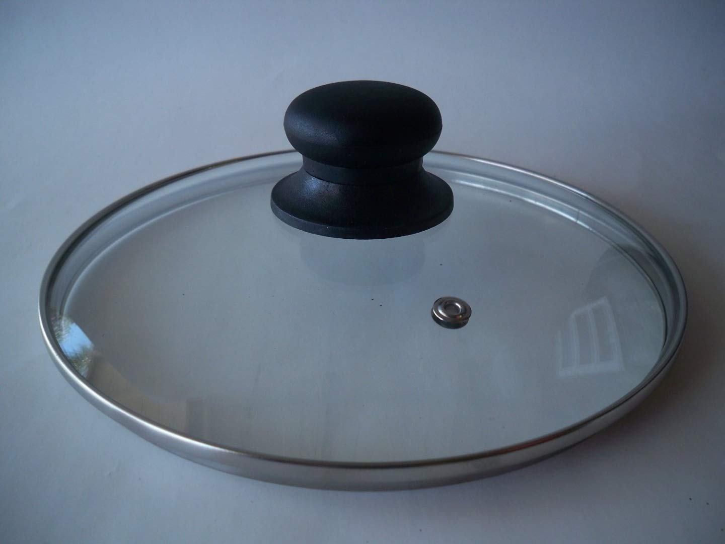 Premium 26cm Tempered Glass Lid with Vent Hole for Pots & Pans - Shatterproof, Heat-Resistant Cover for Cooking, Steaming & Serving Dishes