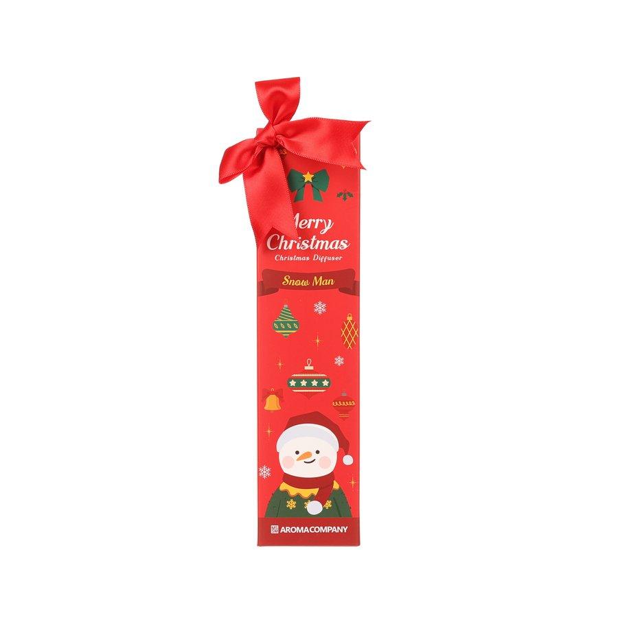 Christmas Snowman Aromatherapy Diffuser with Cherry Blossom Scent - 80mL Essential Oil Diffuser for Home, Office & Holiday Decor