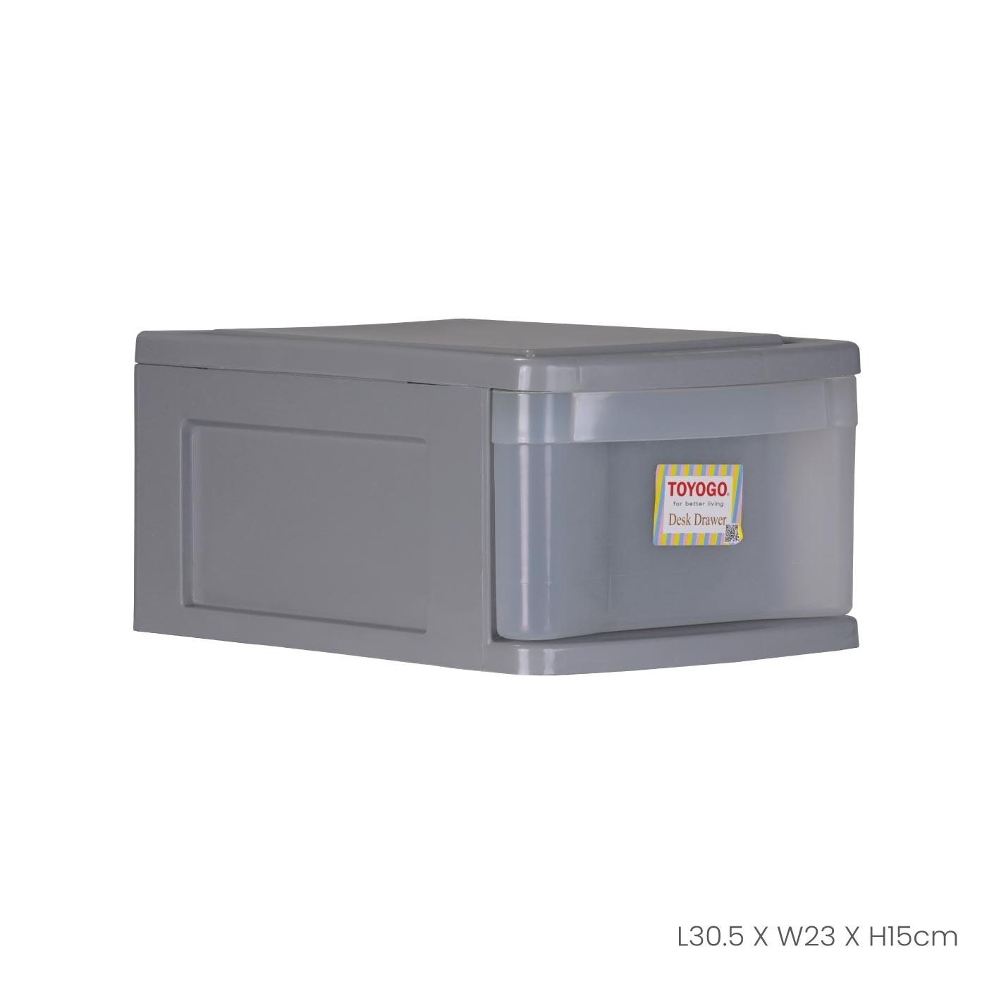 GREY FRAME TRANSLUCENT DRAWER (905-1GF-TPT)