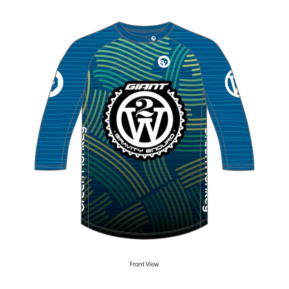 2W ENDURO Long Sleeve Cycling Jersey - Breathable & Moisture-Wicking Performance Bike Shirt for Men & Women - Perfect for Mountain Biking, Road Cycling & Endurance Rides