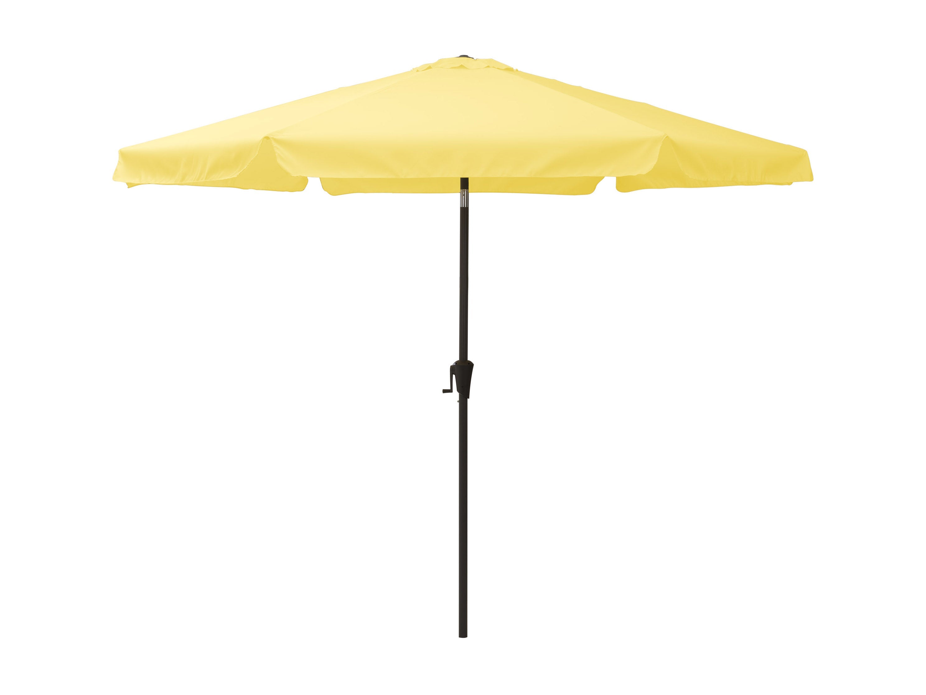 10ft Round Yellow Patio Umbrella - Outdoor Sun Shade for Pool, Garden, and Backyard - Waterproof & Windproof Cantilever Umbrella with Crank Handle