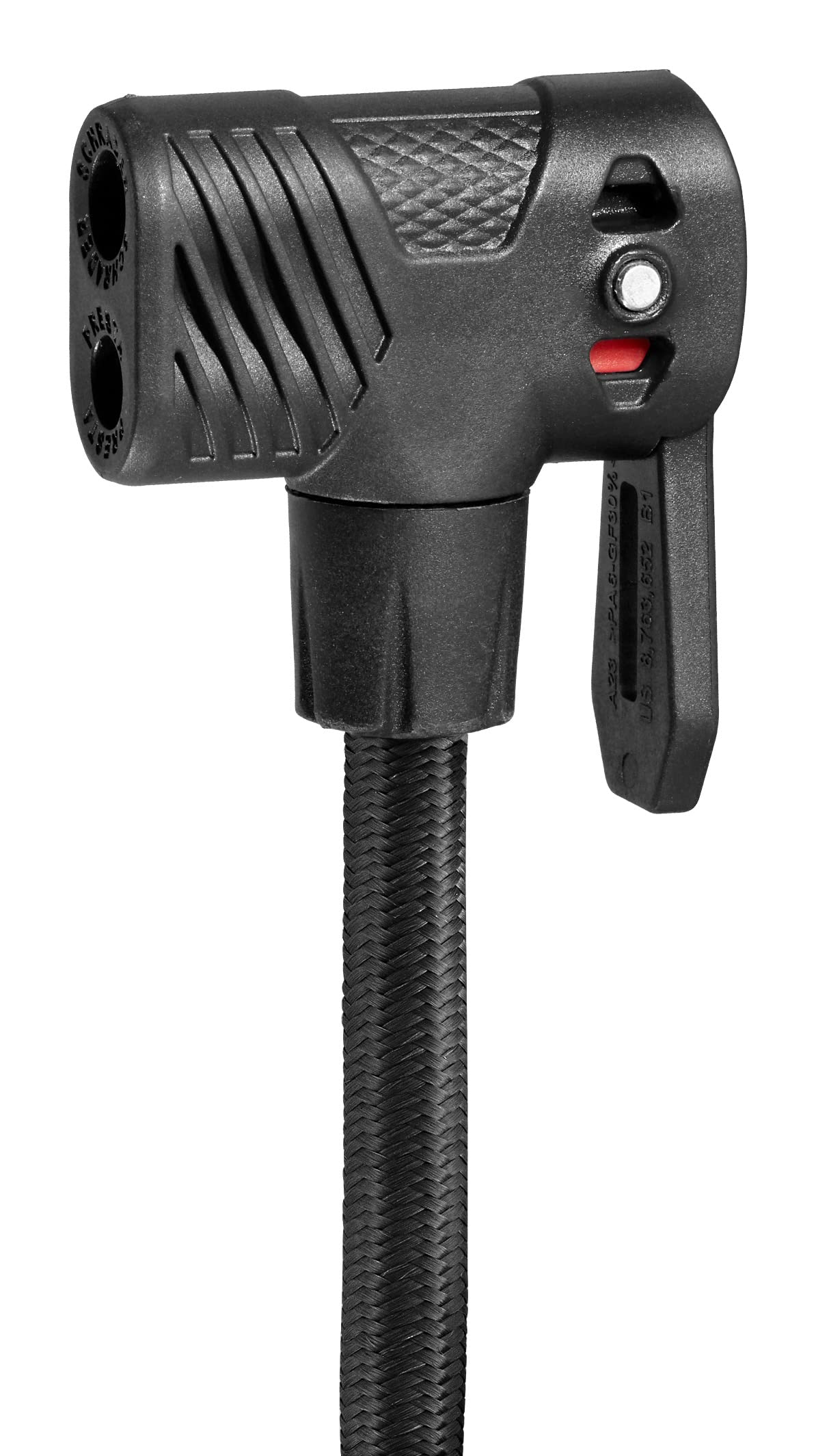 Schwinn High Pressure Bike Foot Pump with Air Base Plus - Air-Zoned Pressure Gauge for Schrader & Presta Valves (Max 120 PSI) - Perfect for Road Bikes, Mountain Bikes & Inflating Sports Equipment