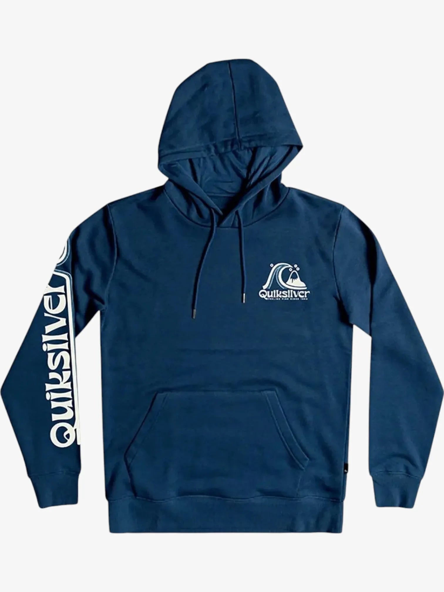Quiksilver Boys' Rolling Circle Blue Hoodie - Warm & Comfortable Kids Pullover for Outdoor Play & Casual Wear