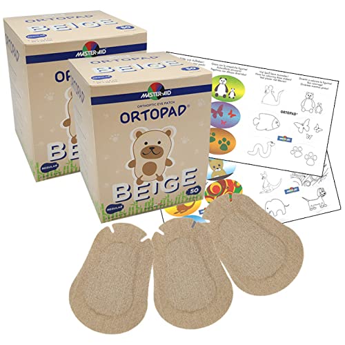 Ortopad® Bamboo Beige Corn & Callus Cushions - Regular Size, 2 Boxes (100 Patches) - Foot Pain Relief for Daily Comfort & Protection